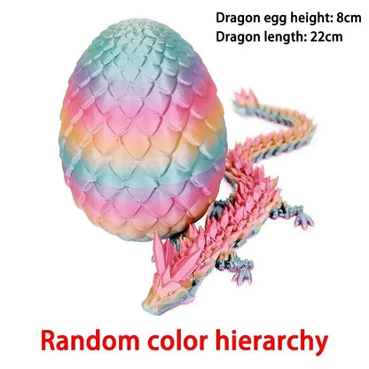 Œuf Dragon Caméléon 3D 🐉 – Jouet déco anti-stress