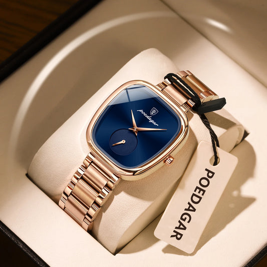 👉 Montre POEDAGAR femme – Quartz inox étanche, élégante & mode