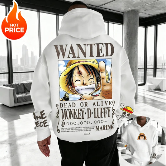 Hoodie One Piece Streetwear – Sweat Anime Oversize
