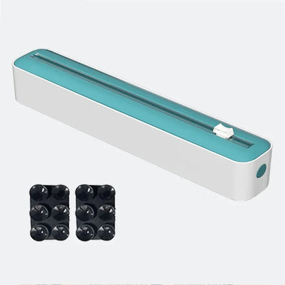 Distributeur Film Alimentaire 2-en-1 avec Cutter – Rangement Cuisine