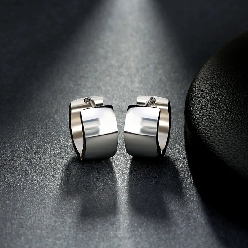 Boucles d’Oreilles Créoles Dorées Femme – Acier Inoxydable