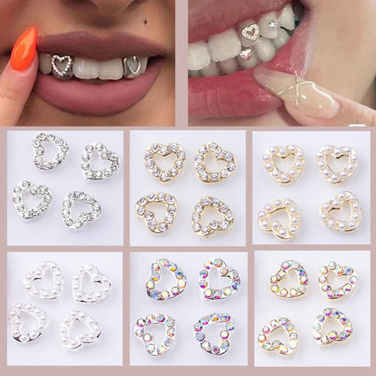 Gemmes Dentaires en Cristal (3pcs) – Décoration Sourire & Dents