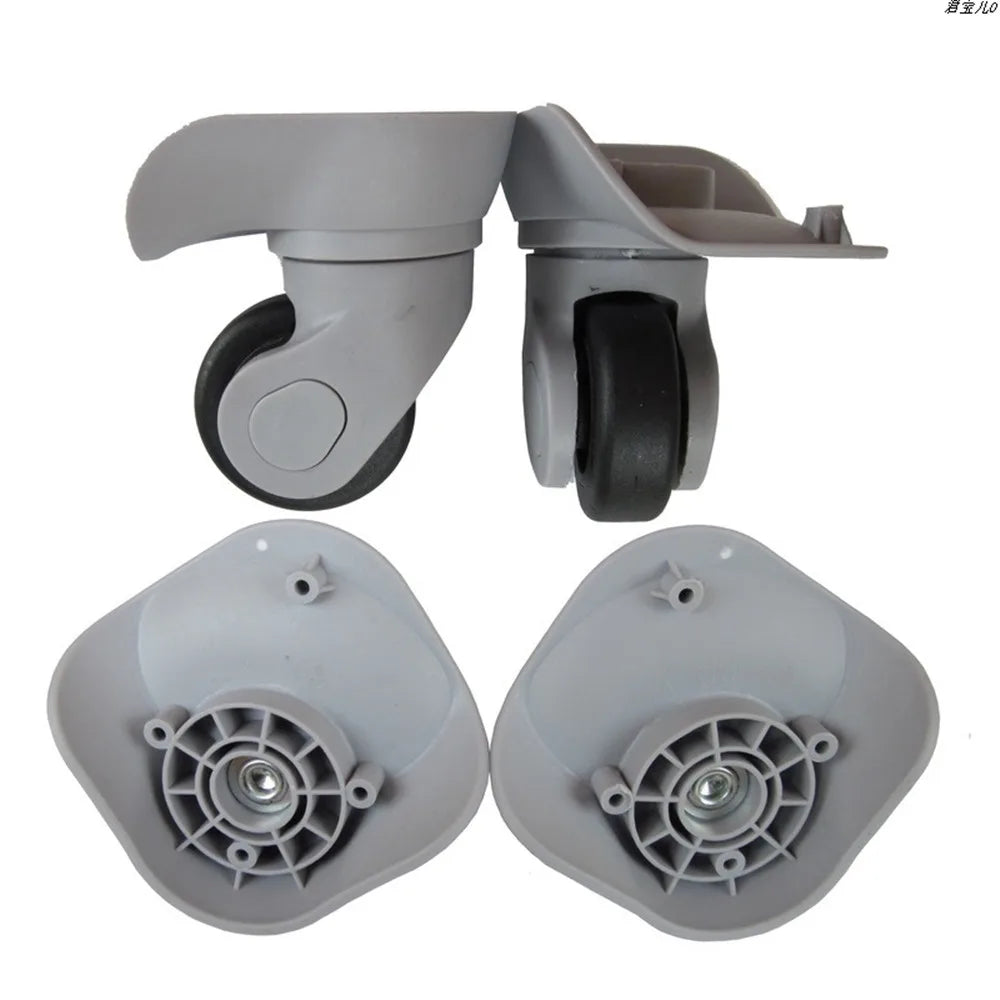 Roues de Valise de Rechange – Paire en Caoutchouc pour Trolley