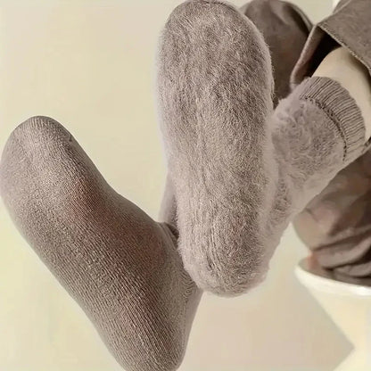 Chaussettes chaudes femme ❄️ – Lot de 3 paires coton hiver