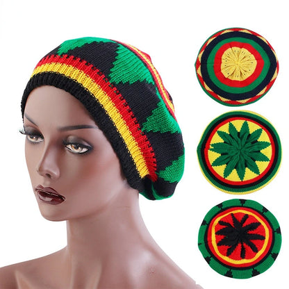 Casquette Hip Hop multicolore rayée Bob Marley Reggae mode nouvelle laine arc-en-ciel Bonnet jamaïcain bonnets Skullies, meilleures ventes