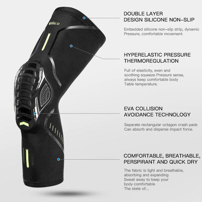 Genouillère de sport – compression, respirante & anti-choc
