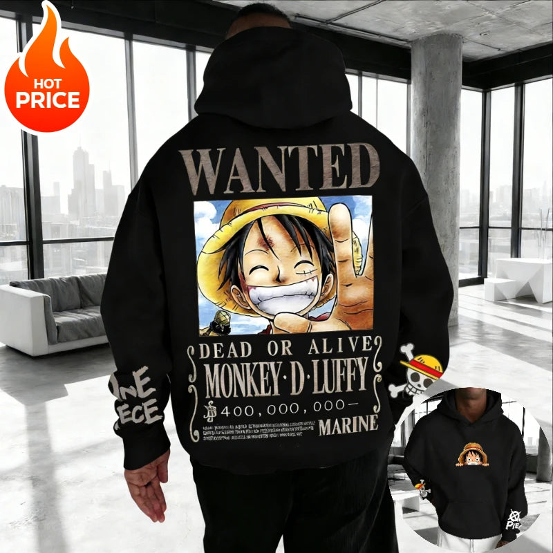 Hoodie One Piece Streetwear – Sweat Anime Oversize