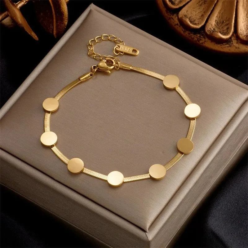 Bracelets chic avec pendentif– Acier Titane