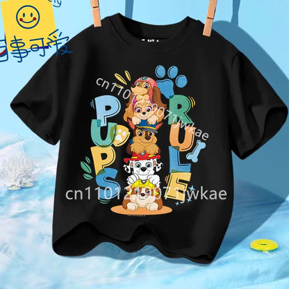 T-shirt Enfant Paw Patrol / Pat’ Patrouille – Manches Courtes Coton Été