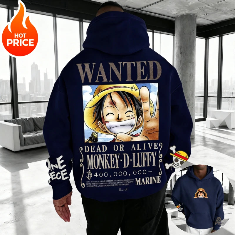 Hoodie One Piece Streetwear – Sweat Anime Oversize
