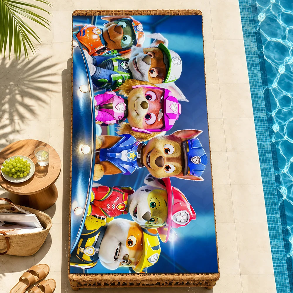 Serviette Enfant Motif Chien Dessin Paw Patrol – Plage, Bain & Piscine