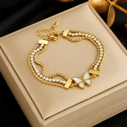 Bracelets chic avec pendentif– Acier Titane