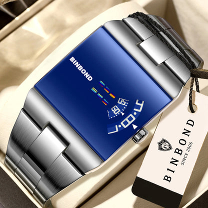 Montre Homme Quartz – Bracelet Acier, Style Sport & Business