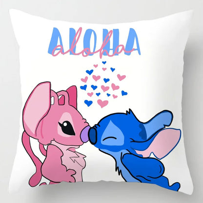 Taie d’Oreiller Stitch Double Face – Housse Kawaii pour Enfants