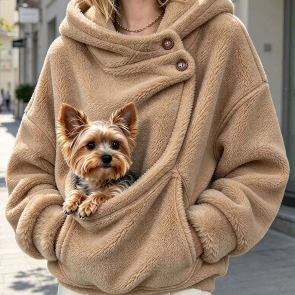Sweat Kangourou à Poche pour Chat&Chien – Hoodie à Capuche