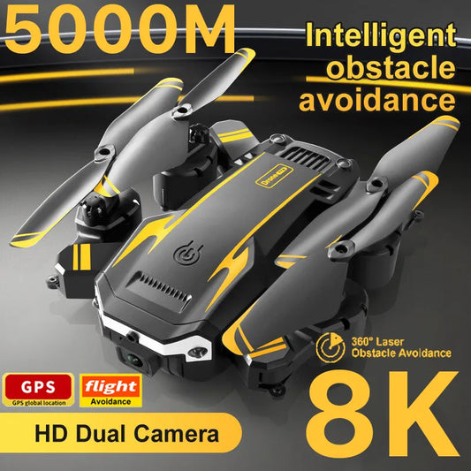 Drone G6 5G 8K HD avec GPS, pliable et évitement d’obstacles