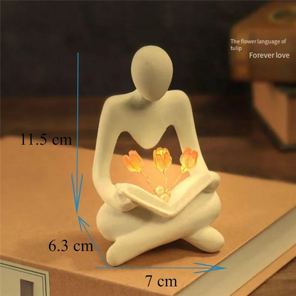 Lampe Tulipe Abstraite 🌷 – Sculpture lumineuse décorative