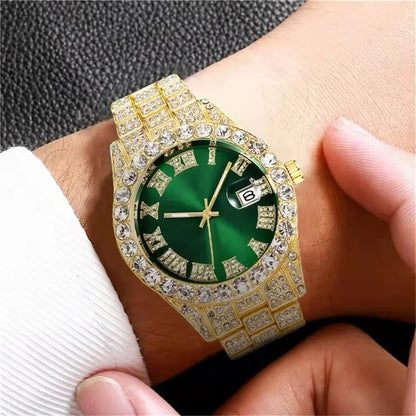 Montre à quartz Mantianosphdiamond avec ceinture en acier pour homme, montre de sport rétro, montre d'affaires pour garçon, mode de luxe, haute qualité, haut de gamme