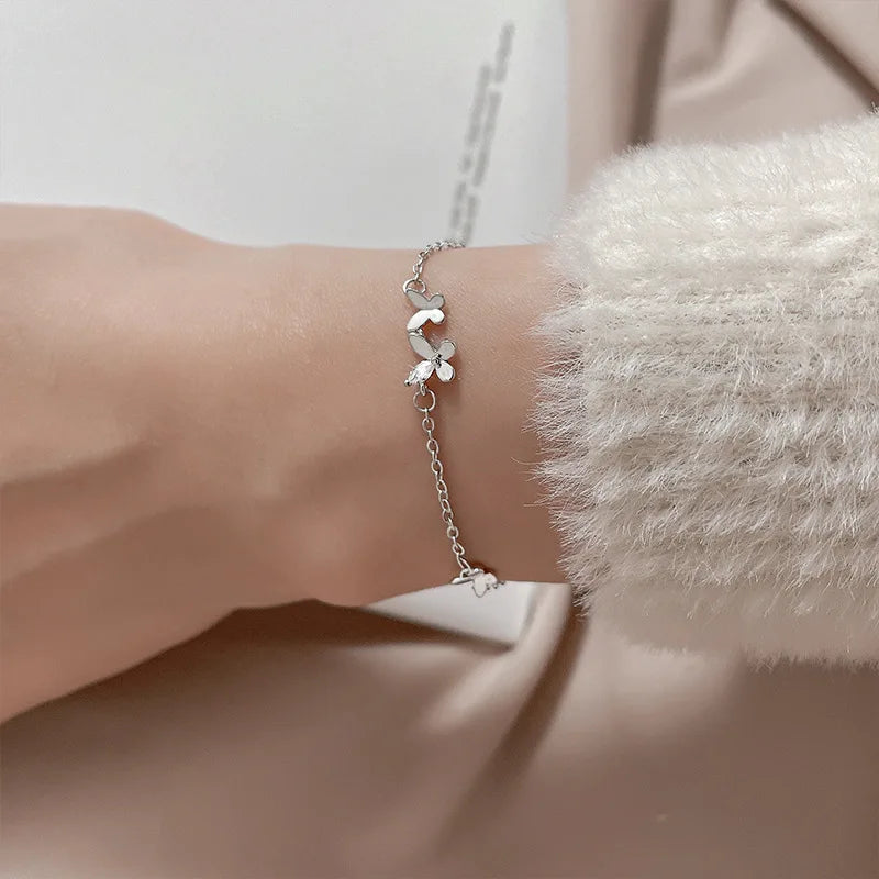 Bracelet Papillon Argent 925 – Bijou Femme Élégant