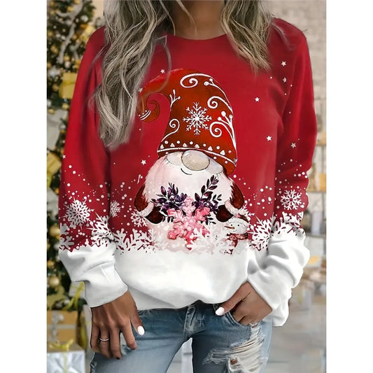 Sweat de Noël Femme 🎄 Col Rond | Confort Style Hiver
