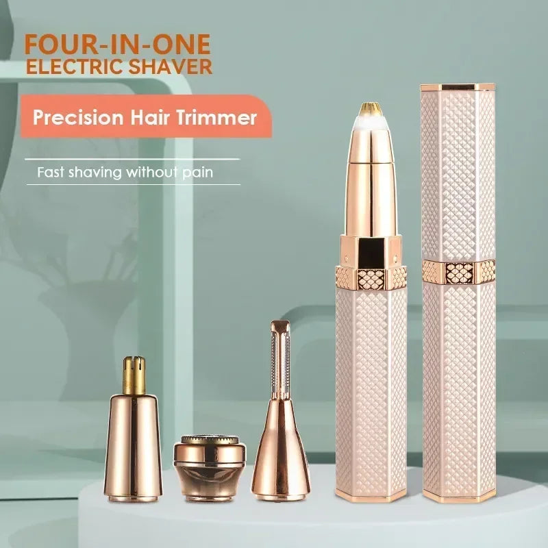 Épilateur Visage 4 en 1 – Tondeuse USB Femme