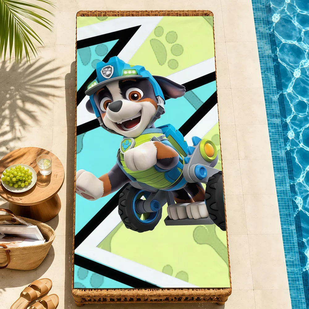 Serviette Enfant Motif Chien Dessin Paw Patrol – Plage, Bain & Piscine