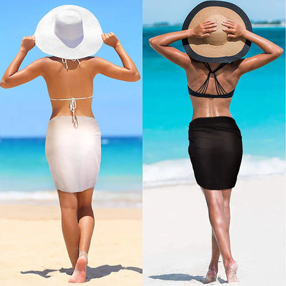 Paréo court femme – Voile léger pour plage & piscine