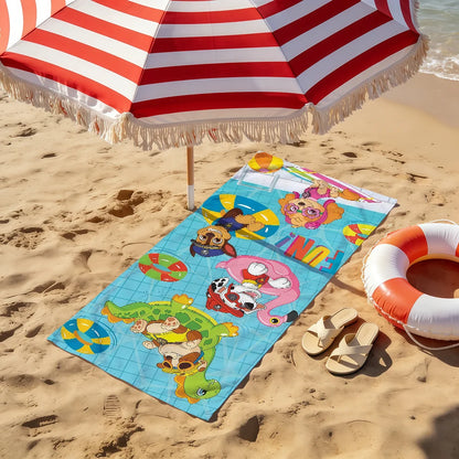 Serviette Enfant Motif Chien Dessin Paw Patrol – Plage, Bain & Piscine