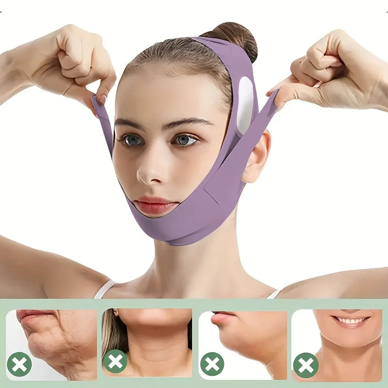 Bandeau Lifting Visage V-Line – Anti Double Menton
