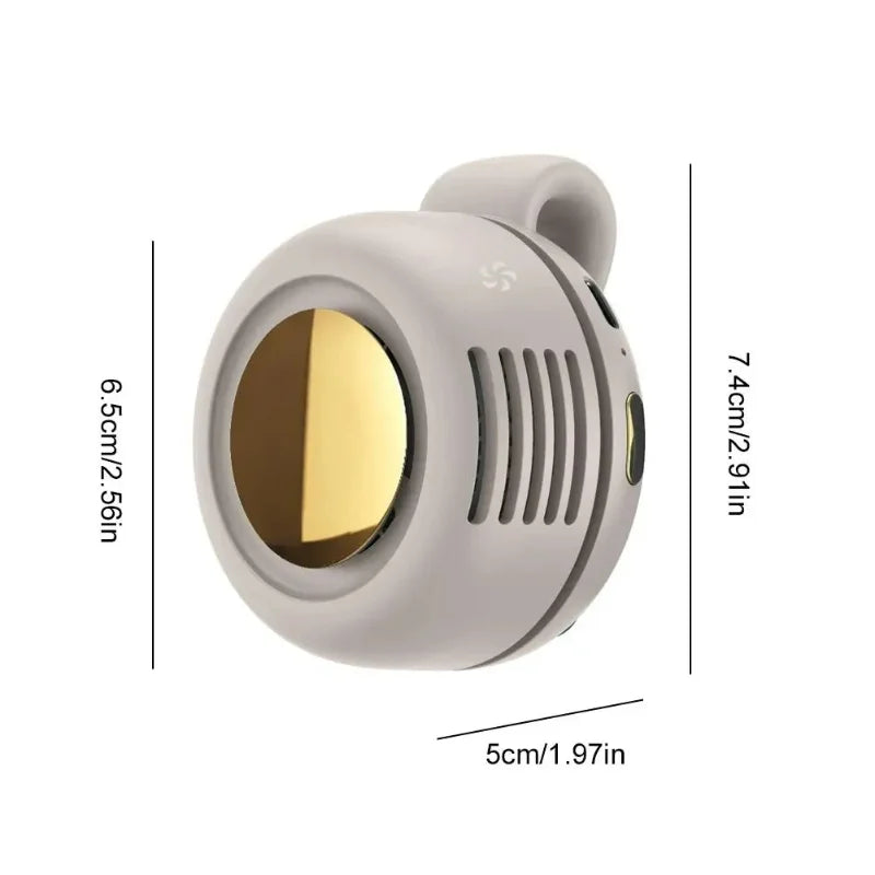 Mini Ventilateur Portable à Clipser – Sans Pales Apparentes, 3 Vitesses