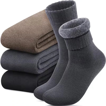 Chaussettes chaudes femme ❄️ – Lot de 3 paires coton hiver