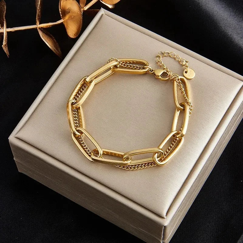 Bracelets chic avec pendentif– Acier Titane