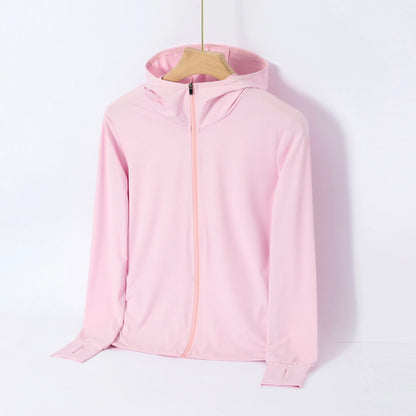 Veste UV Femme Ice Silk UPF 50+ – Légère, Zippée & Respirante