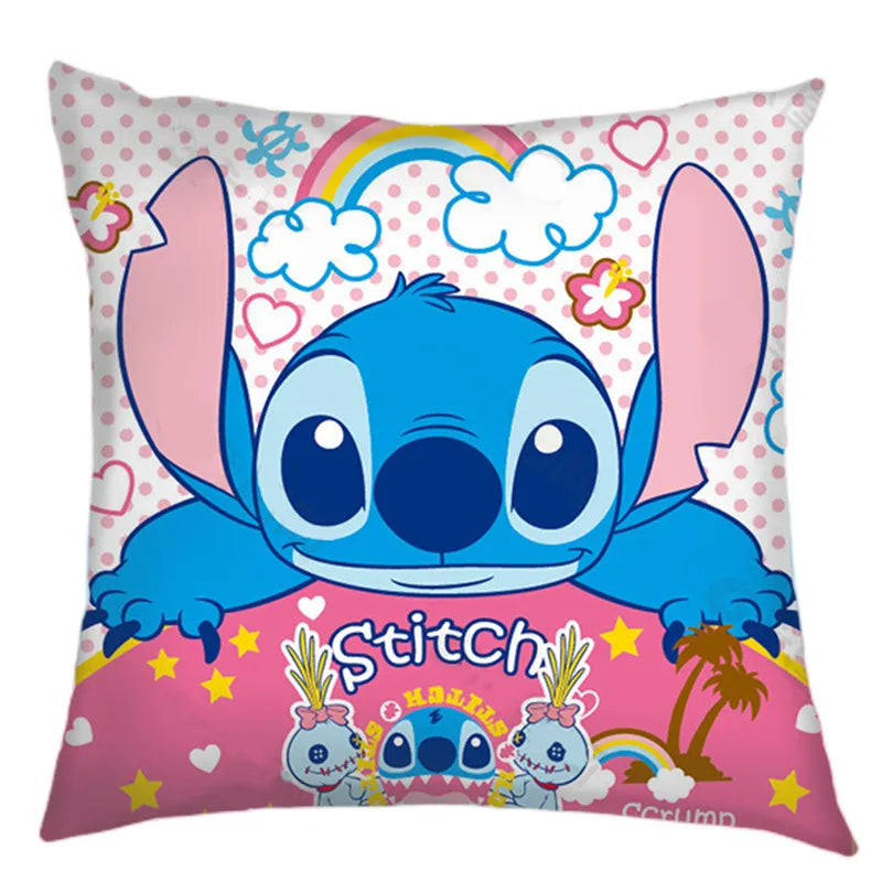 Taie d’Oreiller Stitch Double Face – Housse Kawaii pour Enfants