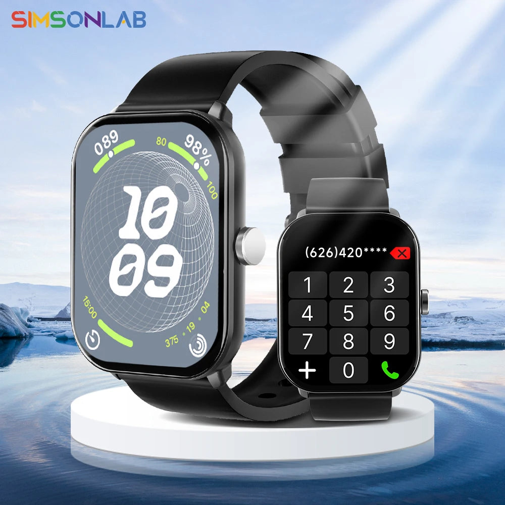 Montre Connectée 2.01'' – Appels Bluetooth, Étanche & Multi-Sport