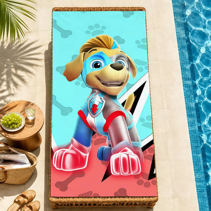 Serviette Enfant Motif Chien Dessin Paw Patrol – Plage, Bain & Piscine