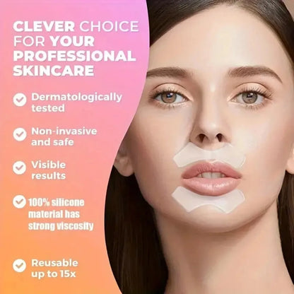 Patchs Anti-Rides Silicone Réutilisables – Lifting Visage
