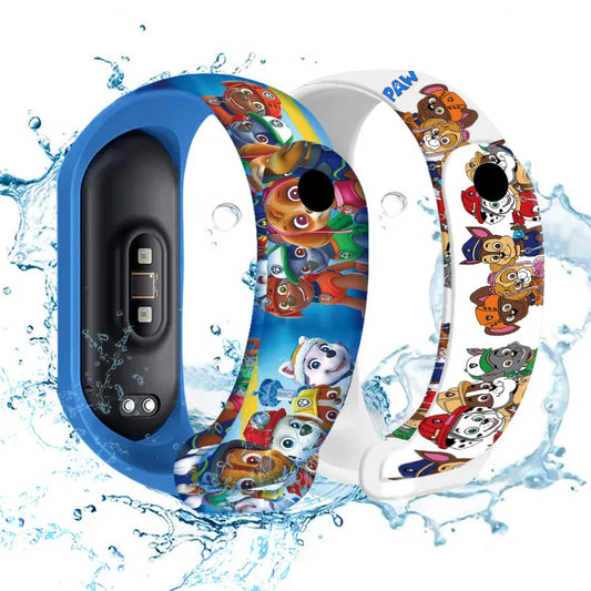 Montres numériques originales Paw Patrol pour enfants, figurine d'anime de dessin animé, montre électronique tactile LED