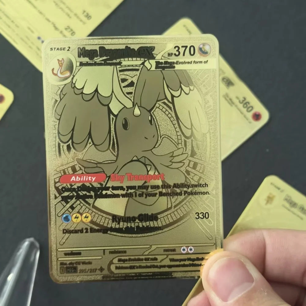 Cartes Pokémon Métal Hyper Rare – Dracaufeu & Dragonite