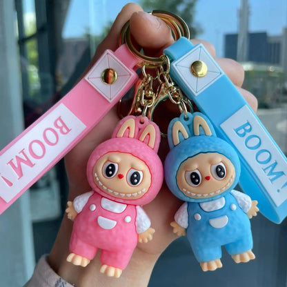 👉 Porte-clés Figurine Labubu – Accessoire mignon pour sac ou voiture
