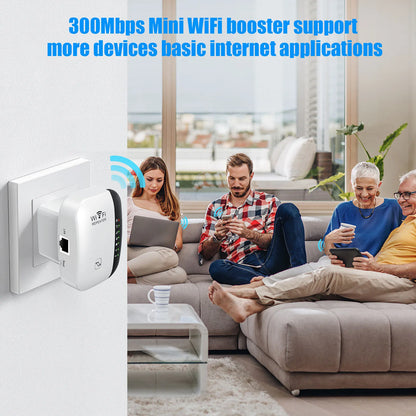 Répéteur Wifi 300Mbps 2.4G, amplificateur de signal, routeur PC
