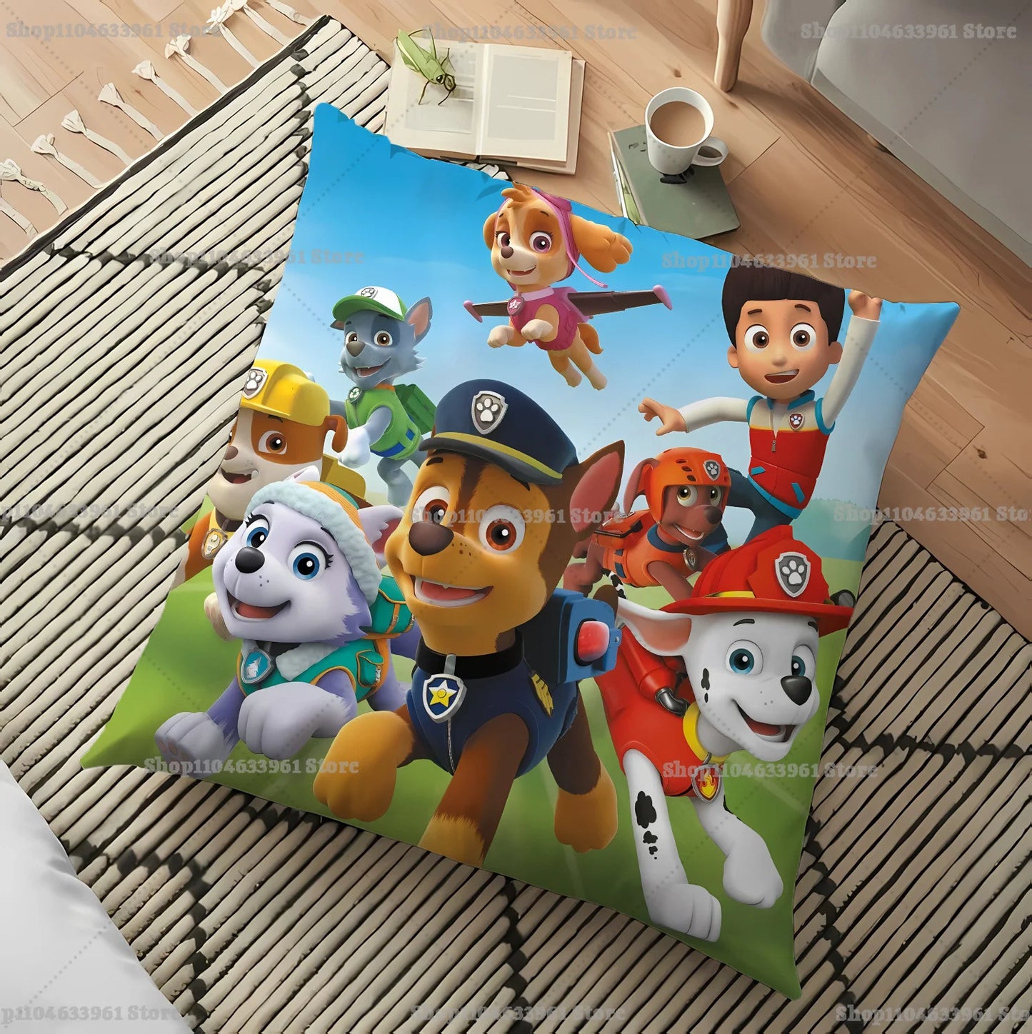 Housse de Coussin Enfant Motif Paw Patrol – Déco Chambre & Salon