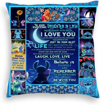 Taie d’Oreiller Stitch Double Face – Housse Kawaii pour Enfants
