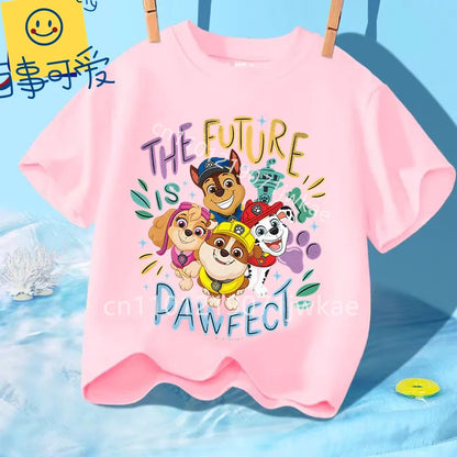 T-shirt Enfant Paw Patrol / Pat’ Patrouille – Manches Courtes Coton Été