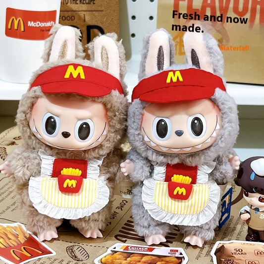 Vêtements pour poupée Labubu 17 cm – Tenue peluche Pop Mart