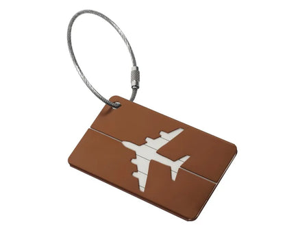 Étiquette Valise Aluminium – Tag Bagage Antiperte avec Nom