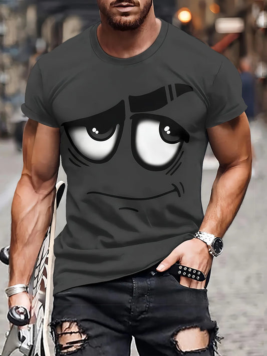 T-shirt Homme Œil 3D – Streetwear Unique Été, Confort et Style