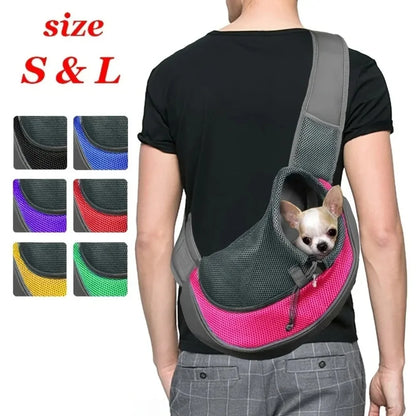 Sac de Transport pour Chien et Chat – Bandoulière Respirante