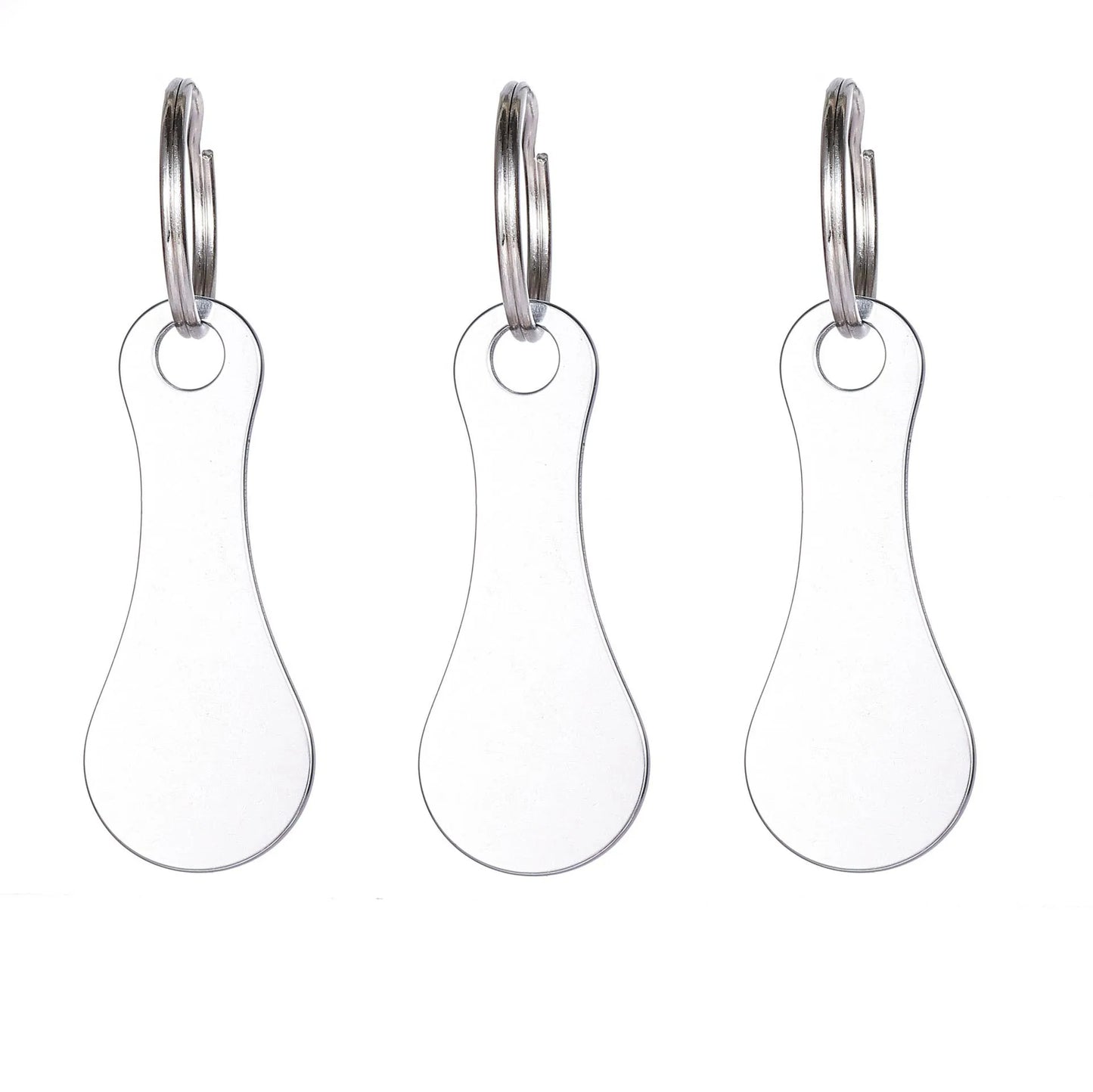 3/6PCS Jeton caddie porte-clés métal – lot pratique anti-oubli