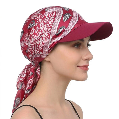 Casquette Foulard Femme Imprimée – Satinée, Légère & Respirante